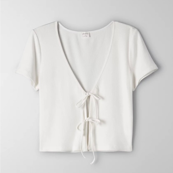 Aritzia (Wilfred Free) Tie Front Top - Picture 1 of 3